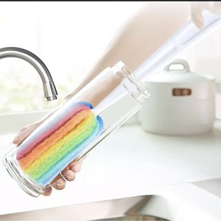 CÂY CỌ MÀU RỬA CỐC CHÉN BÌNH SỮA ( ĐẦU XỐP 7 MÀU)