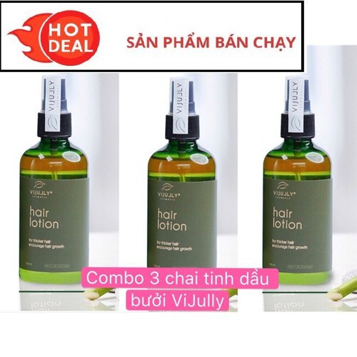 Bộ sản phẩm cao cấp ViJully Cao Cấp: Tinh dầu bưởi, dầu gội, dầu xả giảm rụng tóc, giúp nhanh mọc tóc và phục hồi hư tổn