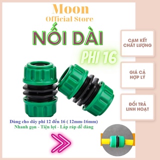 Khớp nối nhanh 2 đầu dây ống nước phi 16, phi 21, phi 27 Tonydx Lionking bằng nhựa bảo hành 6 tháng Moon store