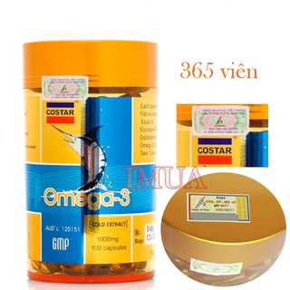 Tinh dầu cá hồi Úc COSTAR Omega 3 1000mg 365 viên HÀNG CHÍNH HÃNG