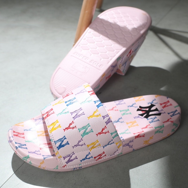 Dép MLB quai ngang mono 3 màu nam nữ