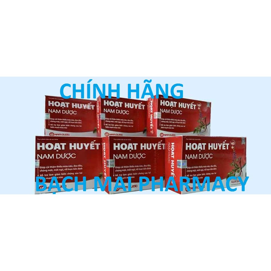 (CHÍNH HÃNG) Hoạt huyết Nam Dược, hỗ trợ cải thiện thiếu máu não, đau đầu, chóng mặt, mất ngủ