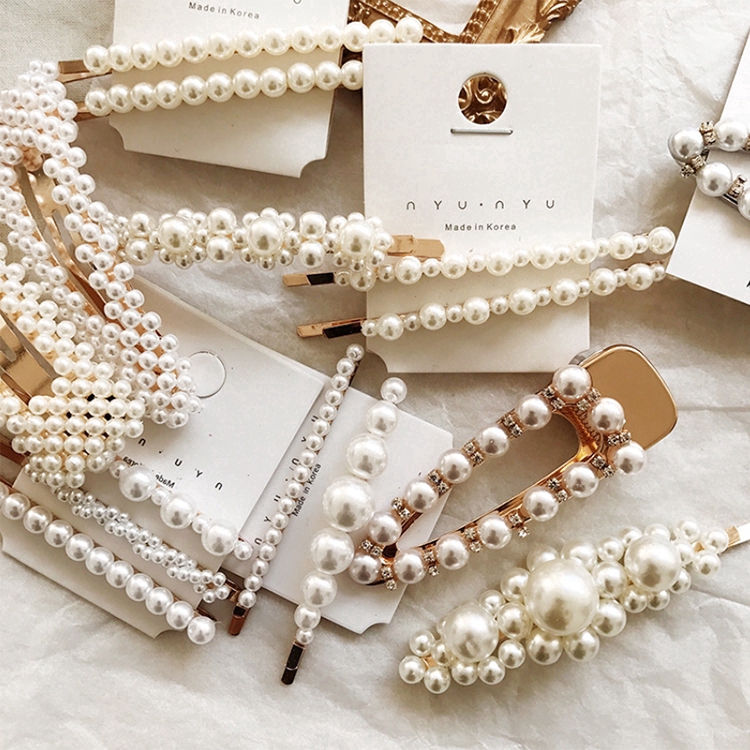 Kẹp tóc nữ đính ngọc thời trang Hàn Quốc xinh xắn