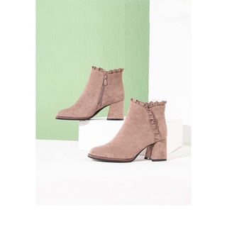 Giày bốt dusto da lộn sz 37