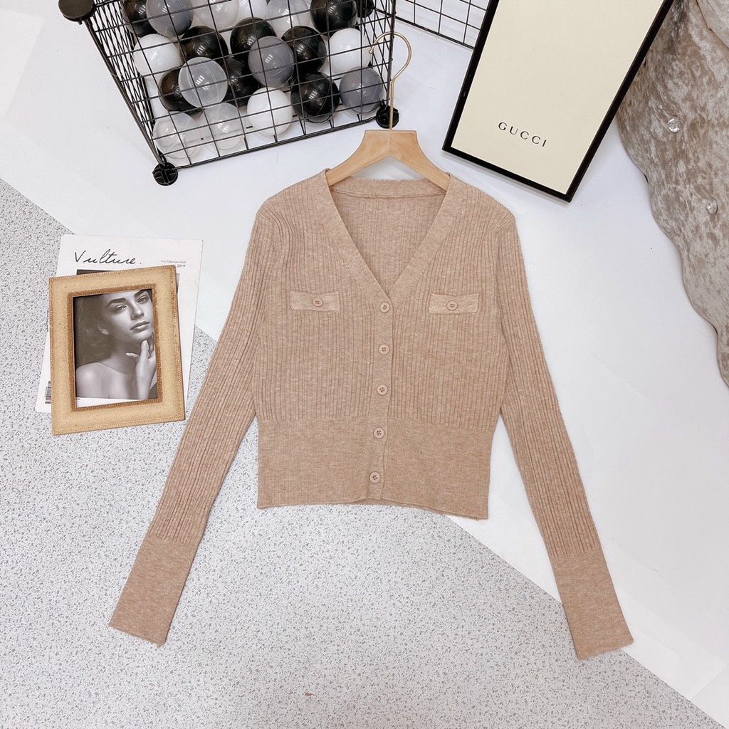 Áo len nữ cardigan mỏng dệt kim tay dài hàn quốc ulzzang Chamia | BigBuy360 - bigbuy360.vn