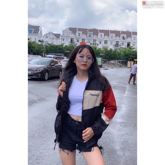 🎇𝐆𝐢𝐚́ 𝐒𝐢̉🎇 ABC Áo Khoác Kaki 2 Lớp Phối Màu Thêu Chữ Cực Đẹp #AKTT019 (Kèm Video, Hình Chụp Thật) | BigBuy360 - bigbuy360.vn