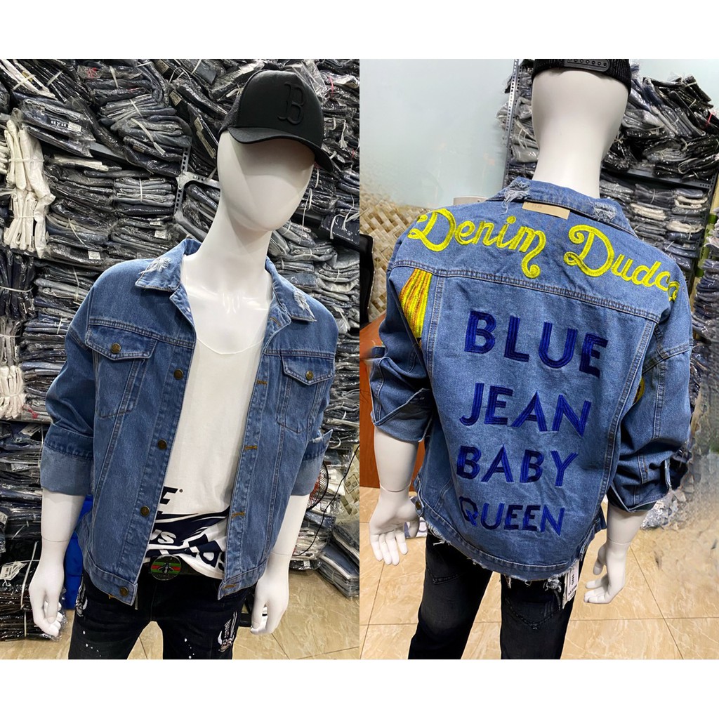 [ Saleee ] Áo khoác jean unisex cao cấp đủ size ( M L XL )