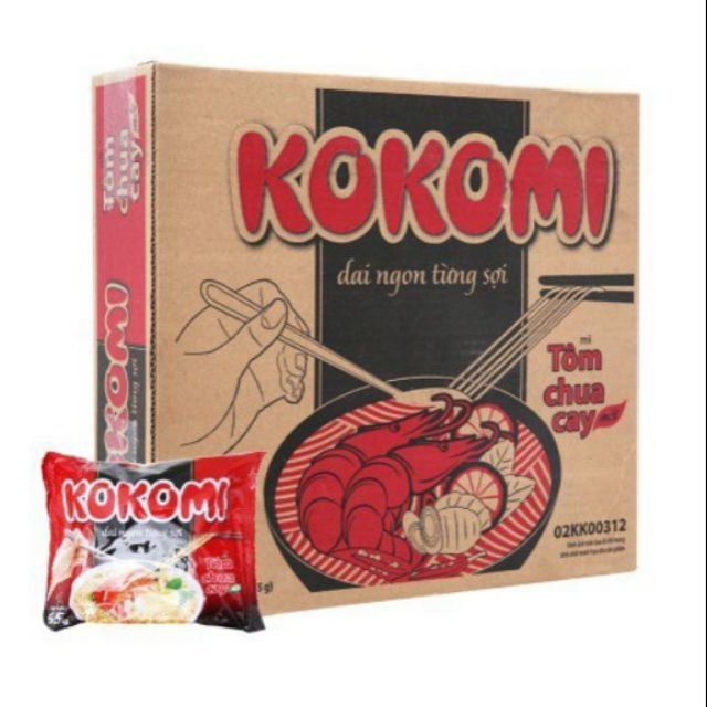 Thùng mì Kokomi chua cay 30 gói 65g