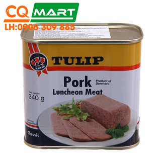 Thịt heo hộp tulip pork luncheon meat hộp 340g