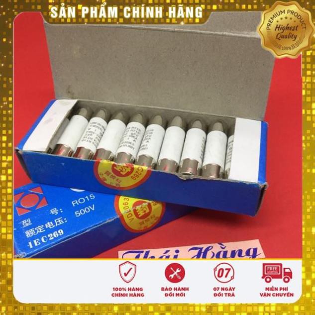 [ShopYêuThích] Cầu chì sứ RO15-10x38 -1A/500 v (20 chiếc) [HàngChấtLượng]