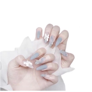 Nailbox hoa nơ xanh tiểu thư