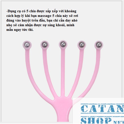 Dụng cụ massage đầu lăn Bi giúp thư giãn xã stress, Cây lăn mát xa da đầu cầm tay siêu tiện dụng- GD473-Massage-DauBi