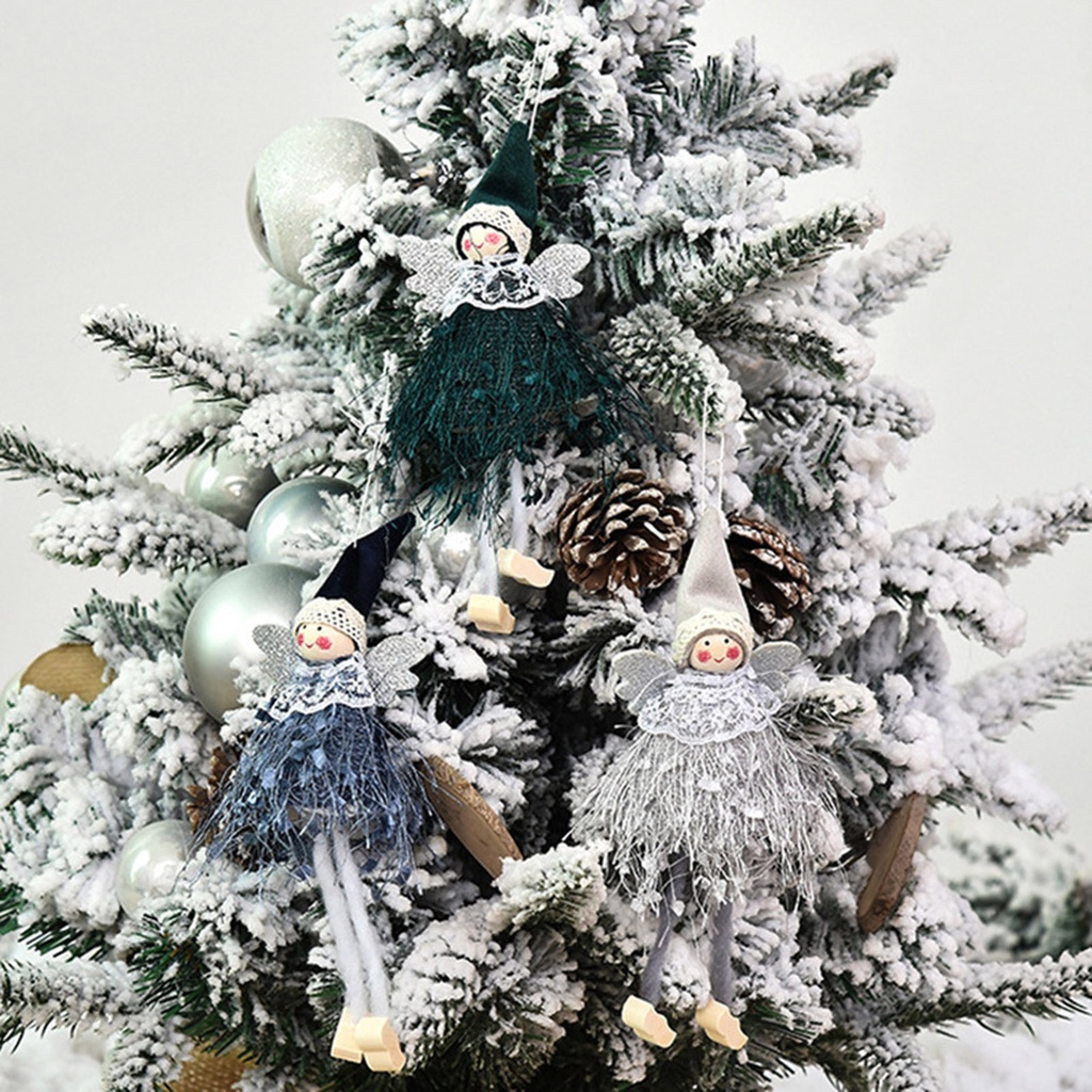 Móc treo trang trí hình thiên thần Giáng sinh xinh xắn