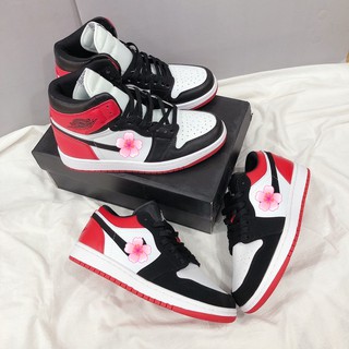 Giày sneaker jordan 1 sail red black cao cấp full size nam nữ