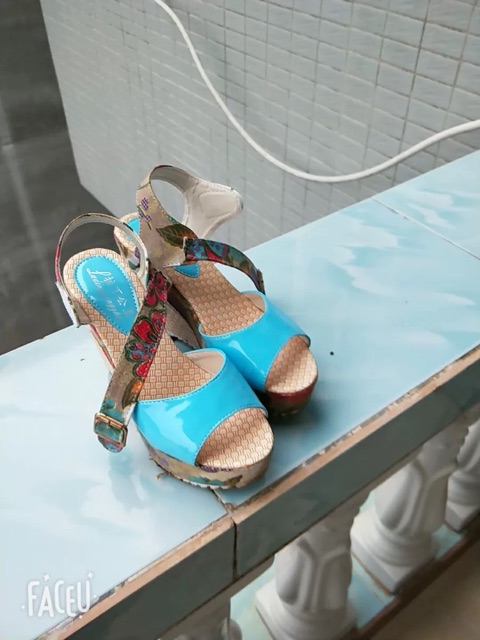 Dép nữ đế xuồng hoa đủ màu xjnh xjnh