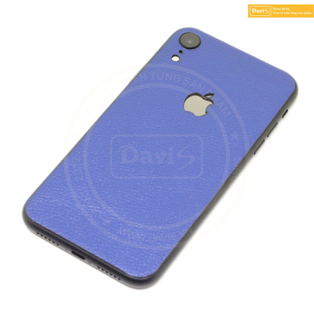 Miếng dán da bò thật cho Iphone XR, thương hiệu dán da Davis