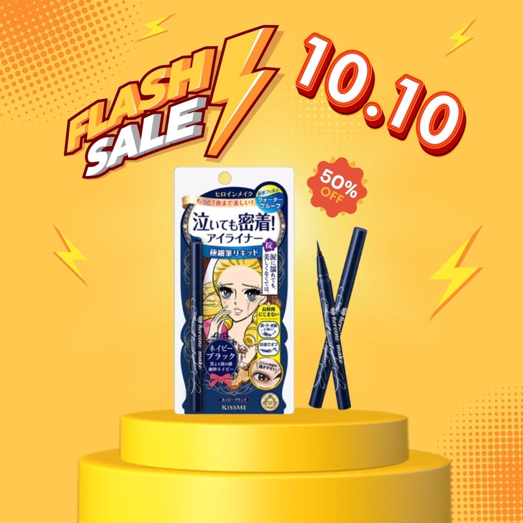 Bút Kẻ Mắt Nước Kiss Me Chuốt Mi Lâu Trôi Không Lem Nét Mảnh Dễ Kẻ Với Người Mới Kẻ