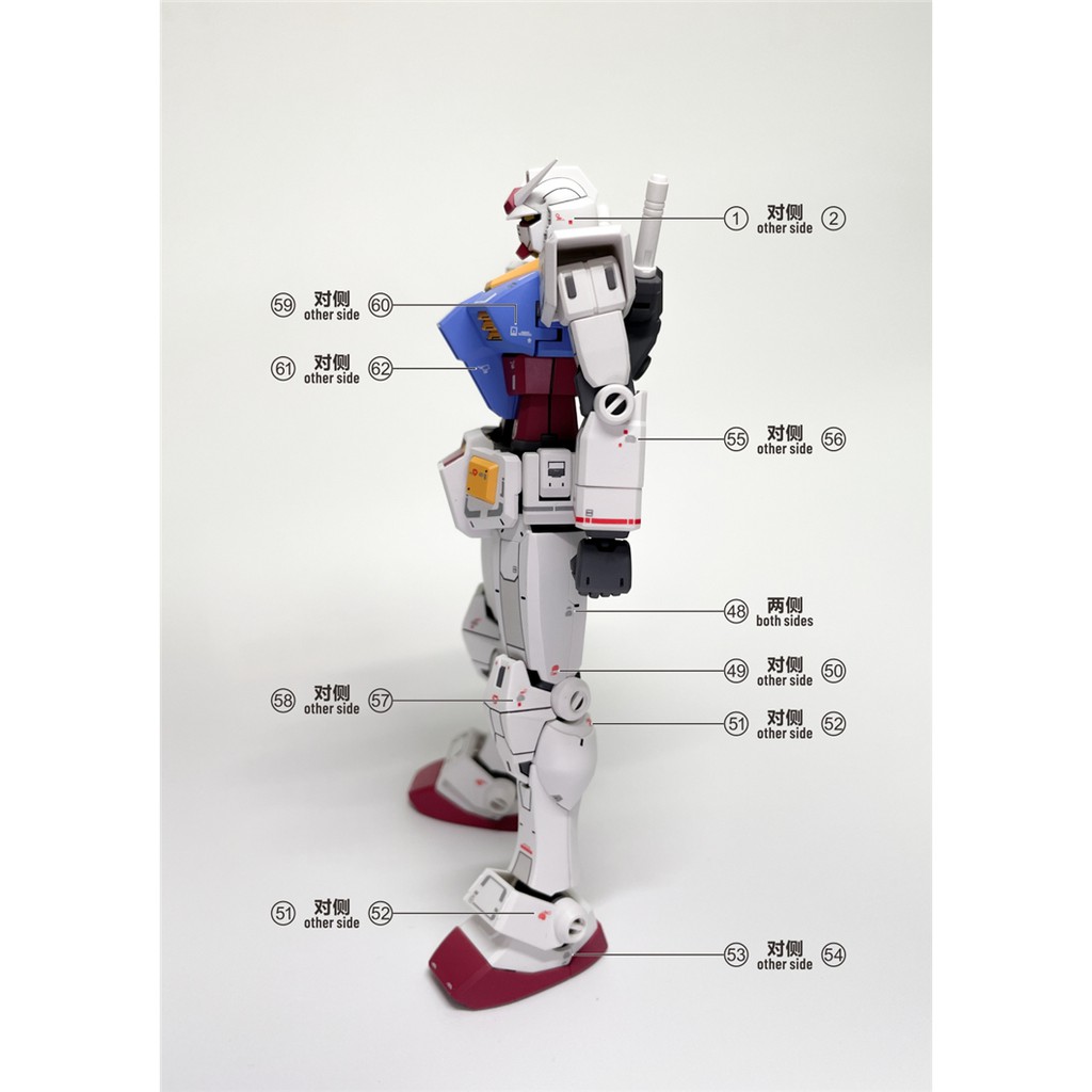 Decal nước cho HGUC RX-78-2 Gundam Beyond Global