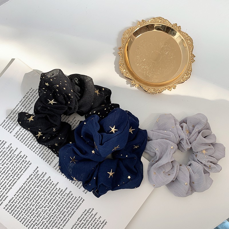 Dây cột tóc co giãn bằng vải chiffon thời trang dành cho nữ (Hair Scrunchies)