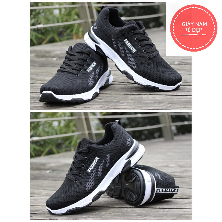 Giày thể thao nam sneaker Fashion 3 Lá Gót Màu Cá Tính Thời Trang