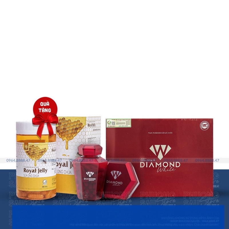 VIÊN UỐNG DƯỠNG DA DIAMOND WHITE - Tem code chính hãng