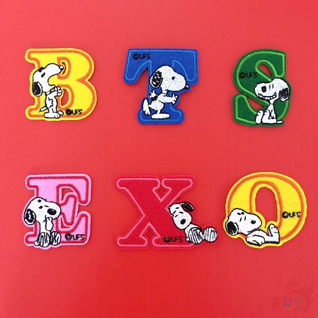 ☸ Snoopy Patch ☸ 3Pcs/set KPOP BTS / EXO Diy Sew on Iron on Badges Patches Apparel Appliques