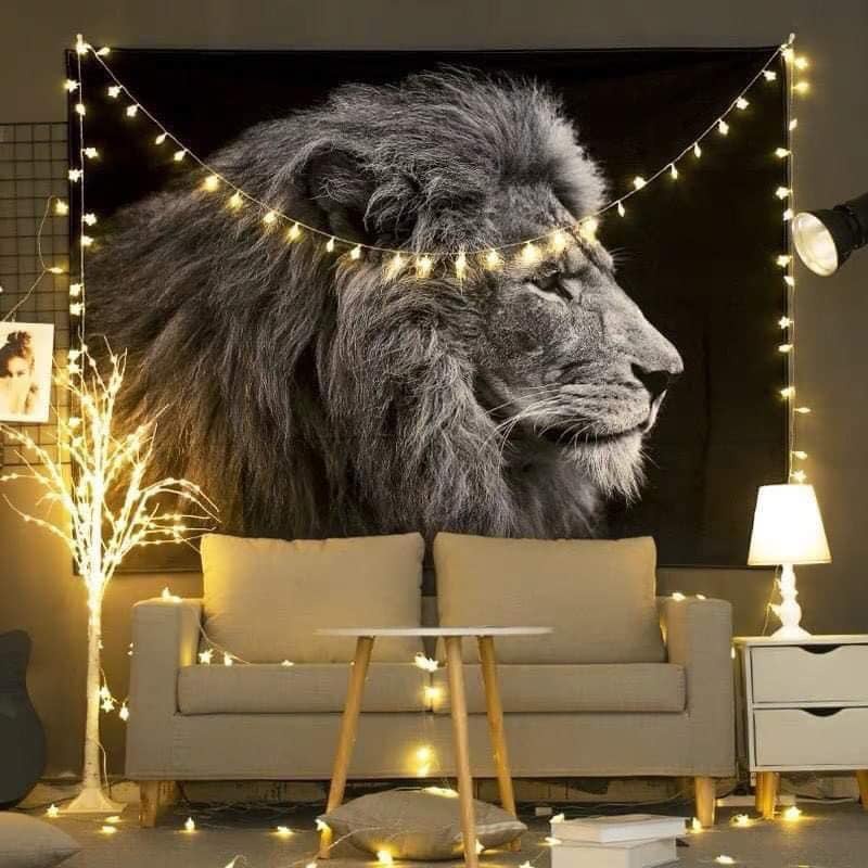 Tranh Vải Decor Hot Nhất Hiện Nay Chất Liệu Lụa Cao Cấp - Tặng Kèm Đèn Led