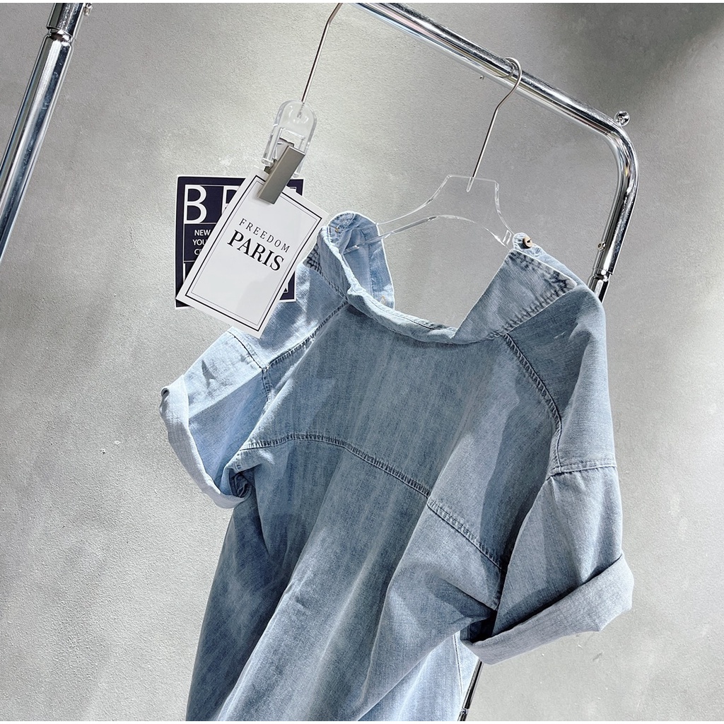 Áo Sơ Mi Nữ Bò Hàng Loại 1 - 2 size SM