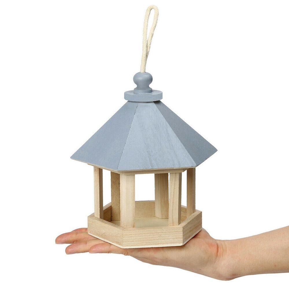 Nhà Đựng Thức Ăn Bằng Gỗ Treo Lồng Chim Vẹt