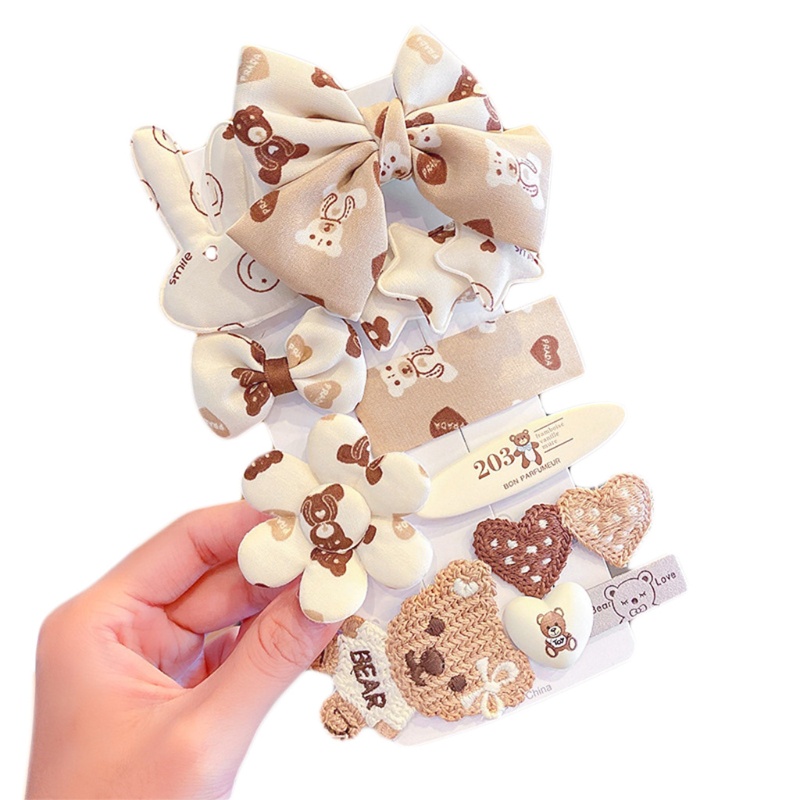 Kẹp Tóc Đuôi Ngựa Trang Trí Hoa Hoạt Hình Đáng Yêu Dành Cho Trẻ Em