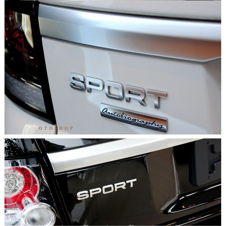 Tem chữ SPORT trang trí xe-Model 3