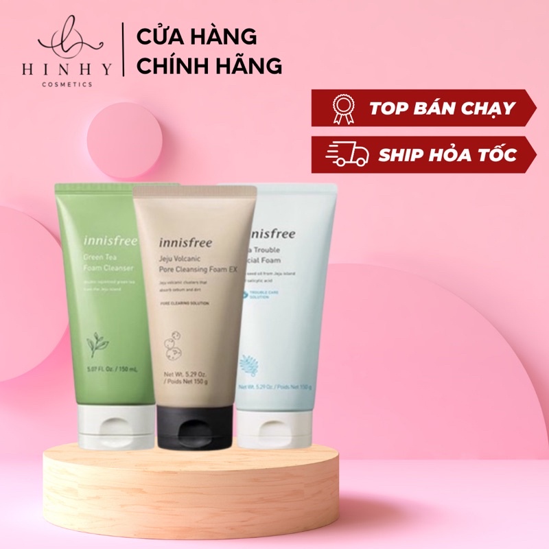 Sữa Rửa Mặt Innisfree các dòng mẫu mới 2022