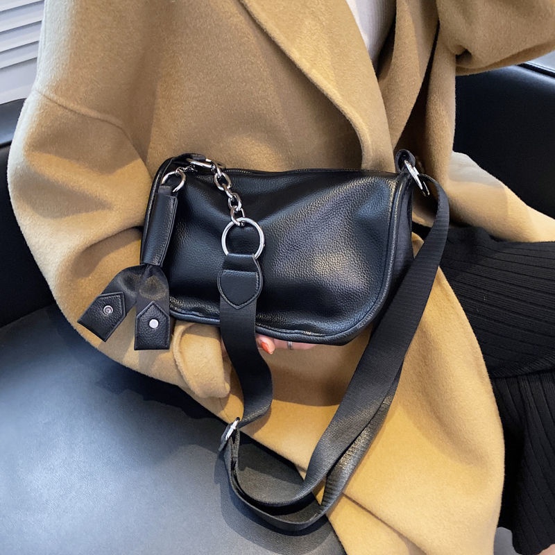 Túi đeo chéo IELGY da PU mềm sức chứa lớn phong cách Pháp thời trang