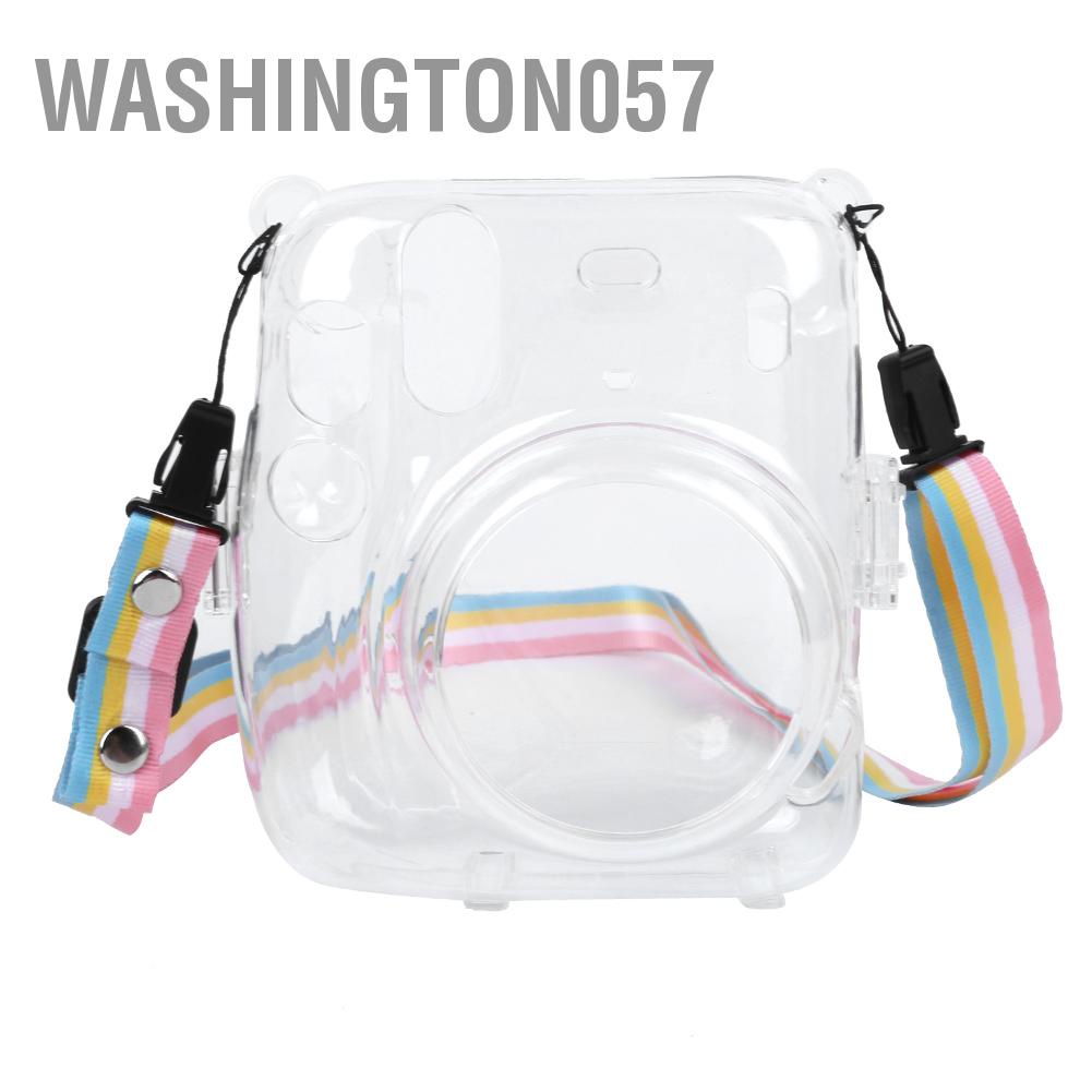 Hot Deals Vỏ bảo vệ PC trong suốt Chống xước Túi đựng máy ảnh chống rơi cho instax mini11 Instant Washington057 Spot Express