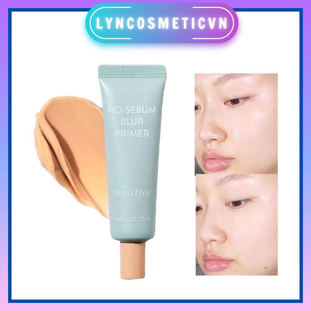 (MẪU MỚI 2022) KEM LÓT CHE KHUYẾT ĐIỂM Kiềm Dầu Che Phủ Lỗ Chân Lông Innisfree No Sebum Blur Primer PORE PRIMER 25ml