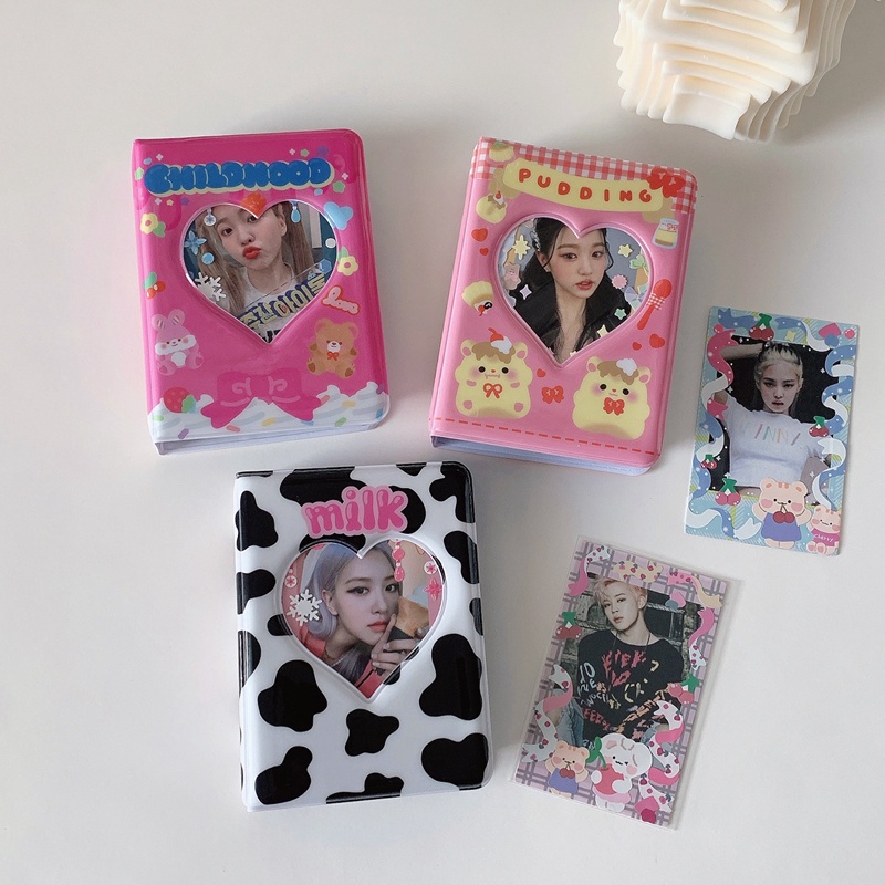 Sổ Card Album Ảnh Kpop Bìa Nhựa Collect Book Pudding Cute