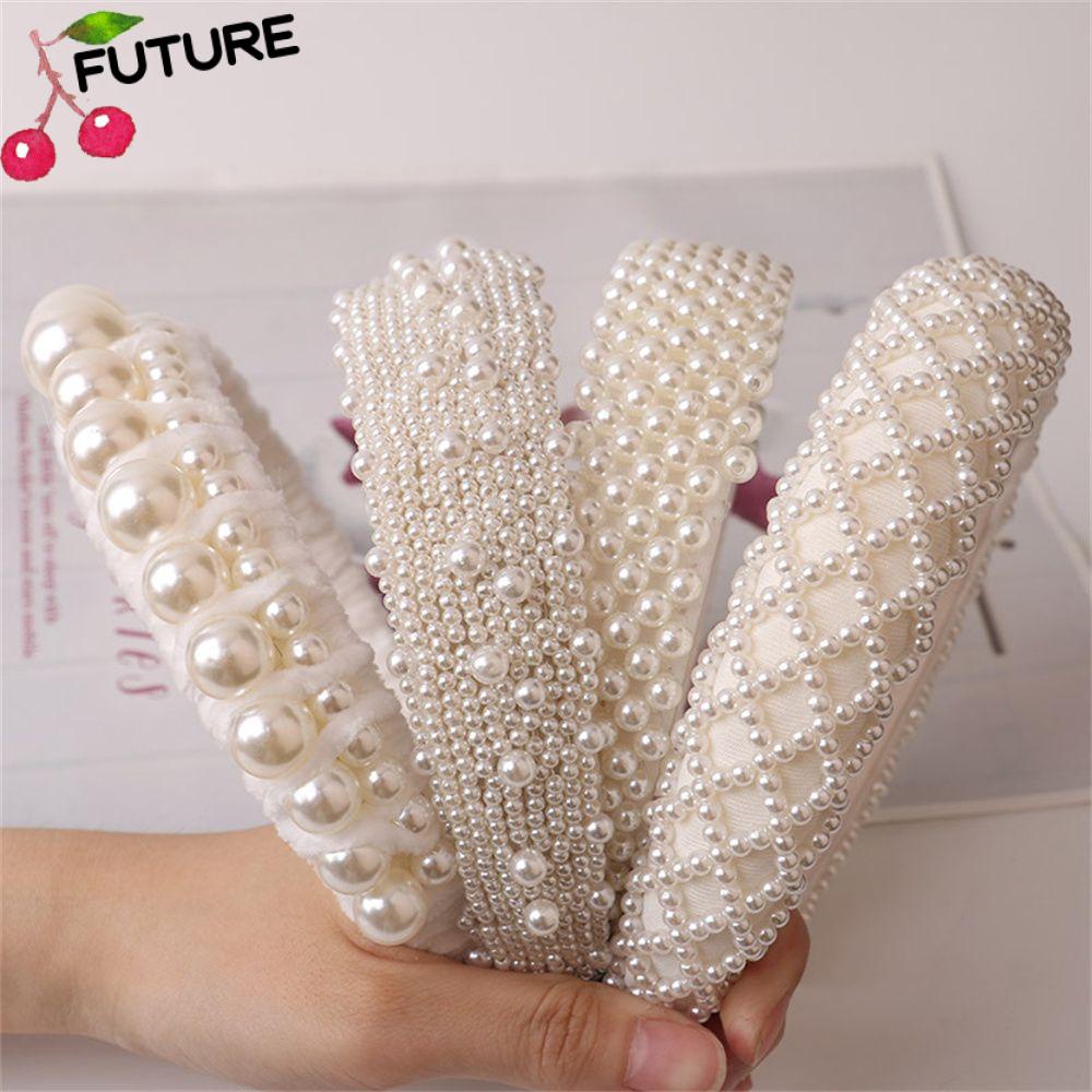 Băng đô đính cườm ngọt ngào thời trang cô dâu