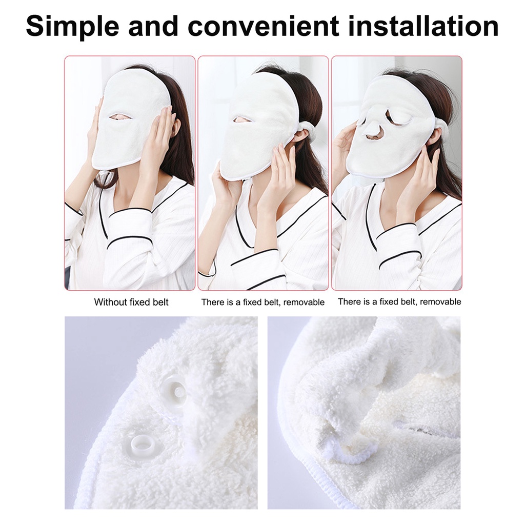 [Hàng mới về] Khăn chườm xông hơi ngừa lão hóa cho da mặt độ thấm hút nước tốt tiện dụng