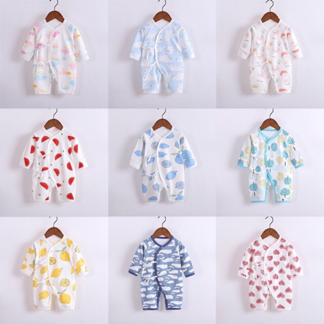 Body yukata dài tay cotton cho bé