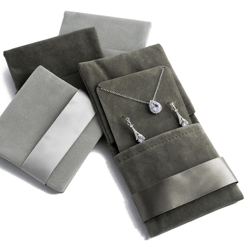 Túi Đựng Trang Sức / Vòng Cổ / Nhẫn Bằng Vải Flannel Dày Kiểu Trung Hoa Dễ Thương