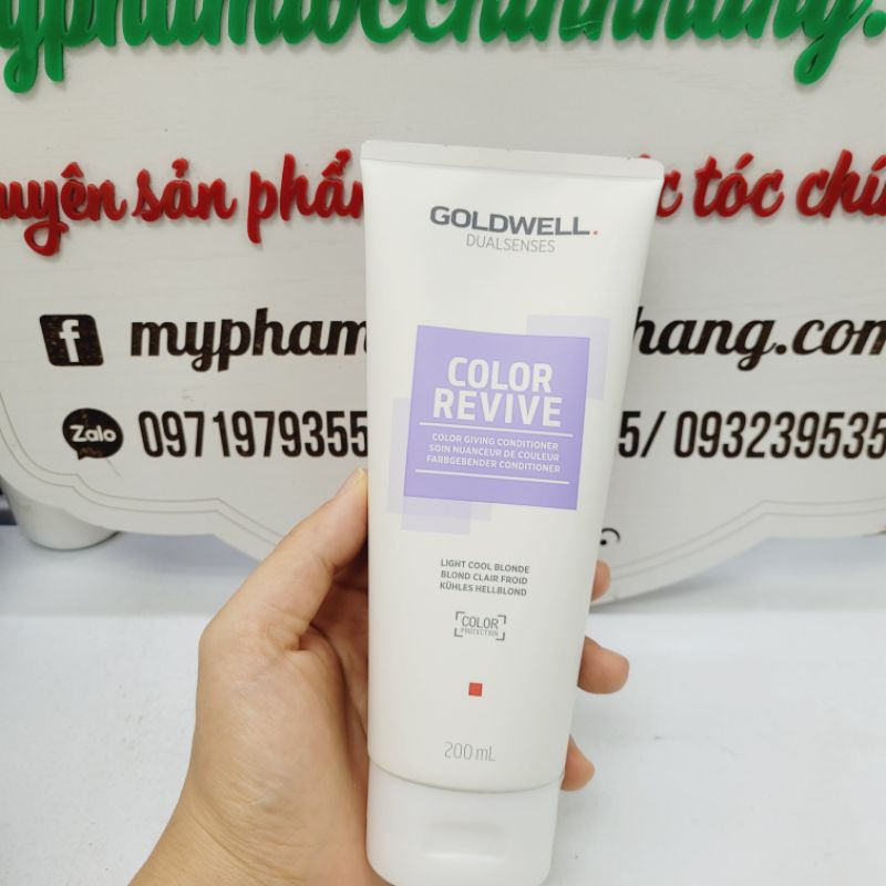 DẦU XẢ GOLDWELL BỔ SUNG HẠT MÀU BẠC LIGHT COOL 200ml