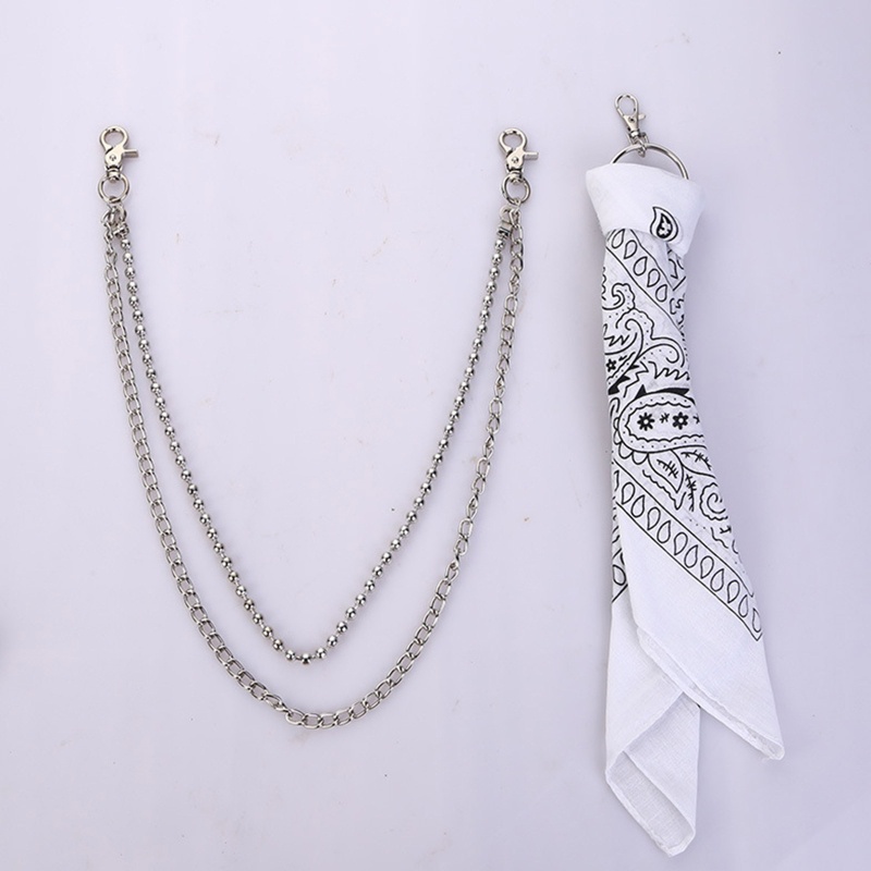 Ví Đựng Tiền Xu Phối Dây Xích Phong Cách Punk Hip Hop Cá Tính