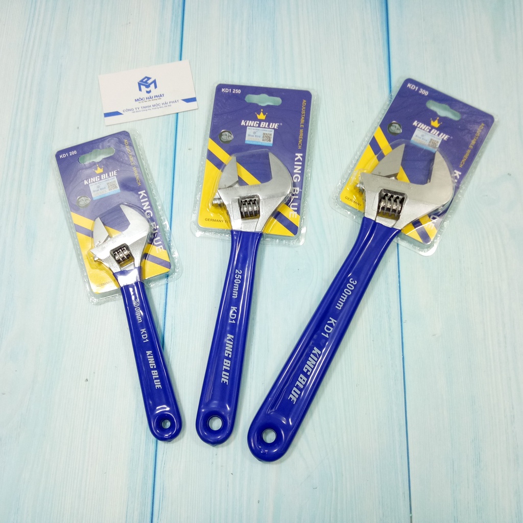 Mỏ lết mở ốc cờ lê đa năng KingBlue tay bọc cao su nhiều kích thước nghe moc