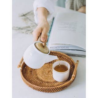 KHAY MÂY TRÒN 2 TAY NẮM