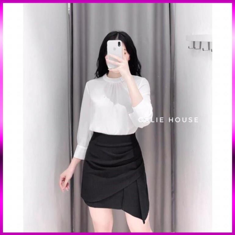 [Xả Kho 3 Ngày] CHÂN VÁY XẾP LY VẠT CHÉO 2 LỚP CAO CẤP COTTON LẠNH CỰC SANG TRỌNG - CHÂN VÁY XẾP PLY XUẤT KHẨU | BigBuy360 - bigbuy360.vn