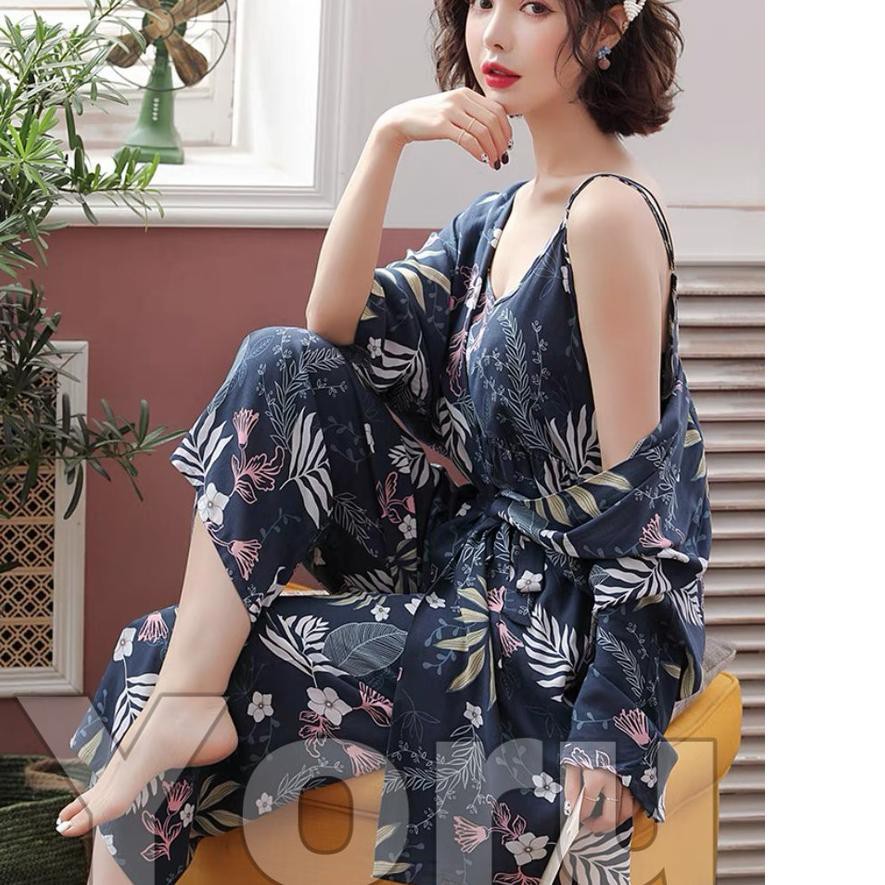 Áo Choàng Ngủ Pamelo Pk1 Kimono Pp Nhập Khẩu Từ Pp (Biv-597)