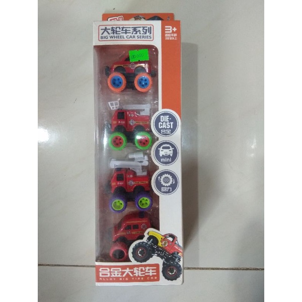 Bộ 4 xe sắt địa hình mini