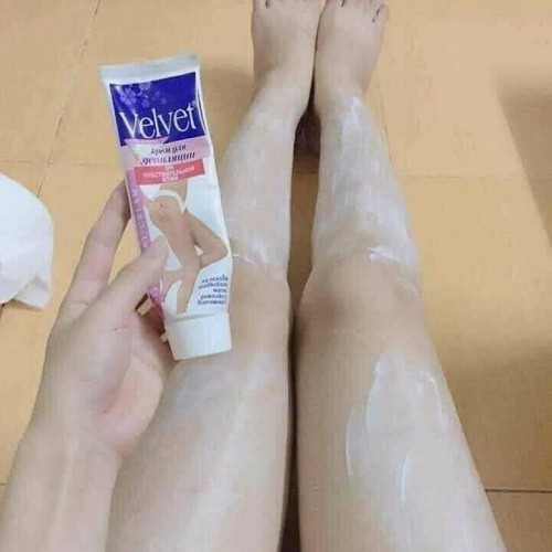 Kem tẩy lông Velvet  Nga _ kem tẩy lông nách, tay, chân hiệu quả tuýp 100ml