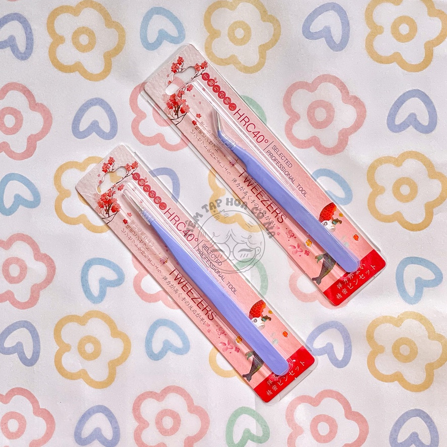 Nhíp gắp sticker màu macaron, nhíp gắp đa năng bằng thép không gỉ - tiemtaphoacona