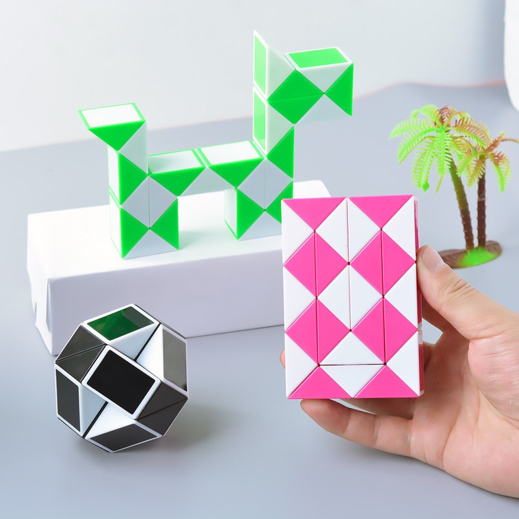 Rubik Biến Thể Gía Rẻ - Rubik Xoay Snake Biến Hình - Biến Thể Của Rubik Lập Phương Kích thước lớn